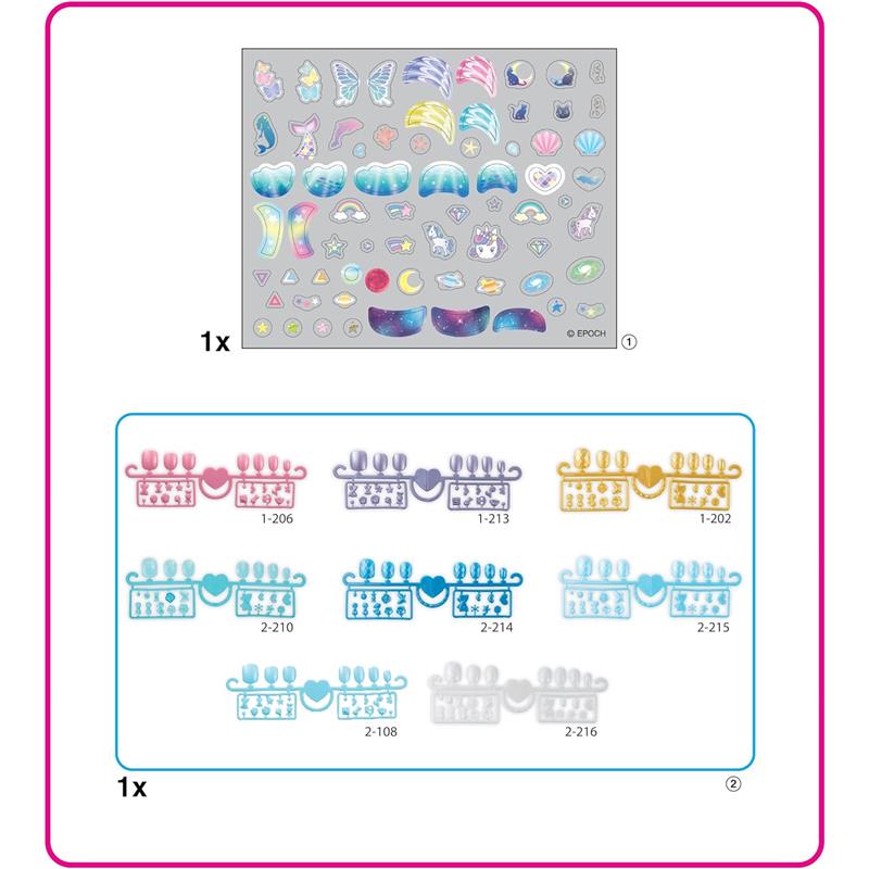 Aquabeads - Stars & Unicorn Nail Refill Kit Image 4