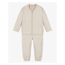 Armani Baby - 2Pk Baby Boy Beige Flocked Logo Tracksuit Image 1