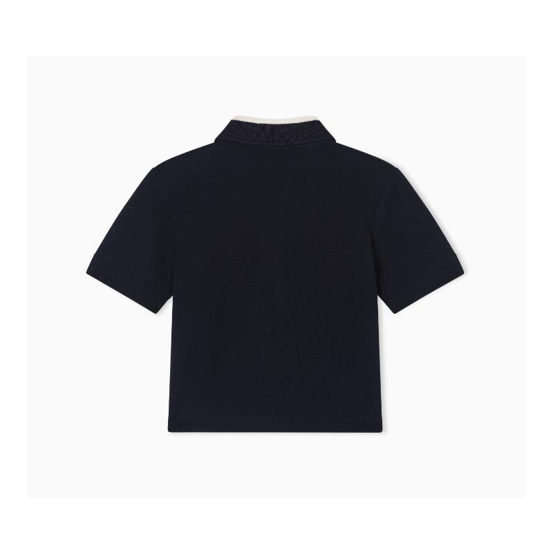 Armani Baby - Baby Boy Short Sleeve Polo Shirt, Navy Image 3