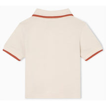 Armani Baby - Baby Boy Short Sleeve Polo Shirt With Piping Detail Oak Image 2