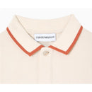 Armani Baby - Baby Boy Short Sleeve Polo Shirt With Piping Detail Oak Image 3
