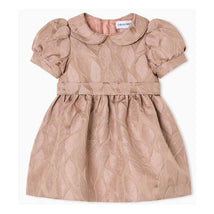 Armani Baby - Baby Girl Leaf Dress With Puff Sleeves Pink Image 1