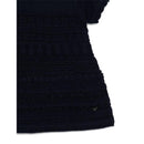 Armani Baby - Baby Girl Short Sleeve Ruffle Dress, Navy Image 2