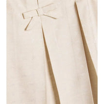 Armani Baby - Baby Girls Beige Jacquard Eagle Dress Image 2