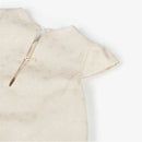 Armani Baby - Baby Girls Beige Jacquard Eagle Dress Image 4