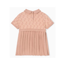 Armani Baby - Baby Girls Short Sleeve Ea Print Pleated Dress Pink Image 2