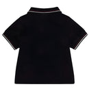 Armani Baby - Boy Essential Short Sleeve Polo, Black Image 2