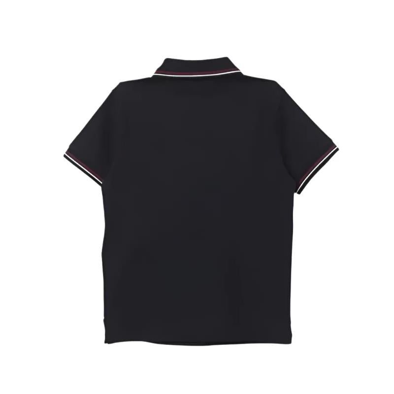 Armani Baby - Boy Essential Short Sleeve Polo Shirt, Navy Image 2