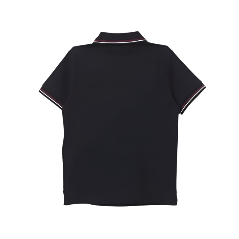 Armani - Baby Boy Essential Shorts Sleeve Polo, Blue Image 2