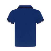Armani - Baby Boy Essential Shorts Sleeve Polo, Blue Image 2