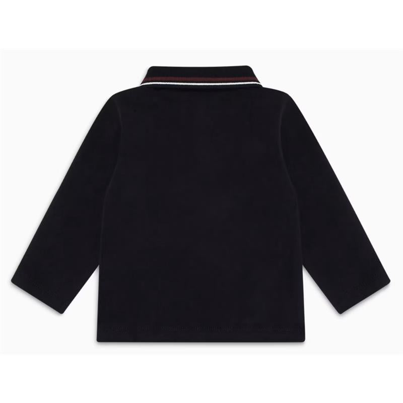 Armani Baby - Boy Long Sleeve Polo Shirt, Navy Image 3