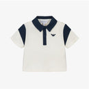 Armani Baby Boy Polo Shirt, White/Blue Image 1