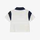 Armani Baby Boy Polo Shirt, White/Blue Image 2