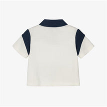 Armani Baby Boy Polo Shirt, White/Blue Image 2