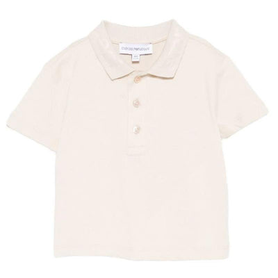 Armani - Baby Boy Short Sleeve Polo Shirt, Oak Image 1