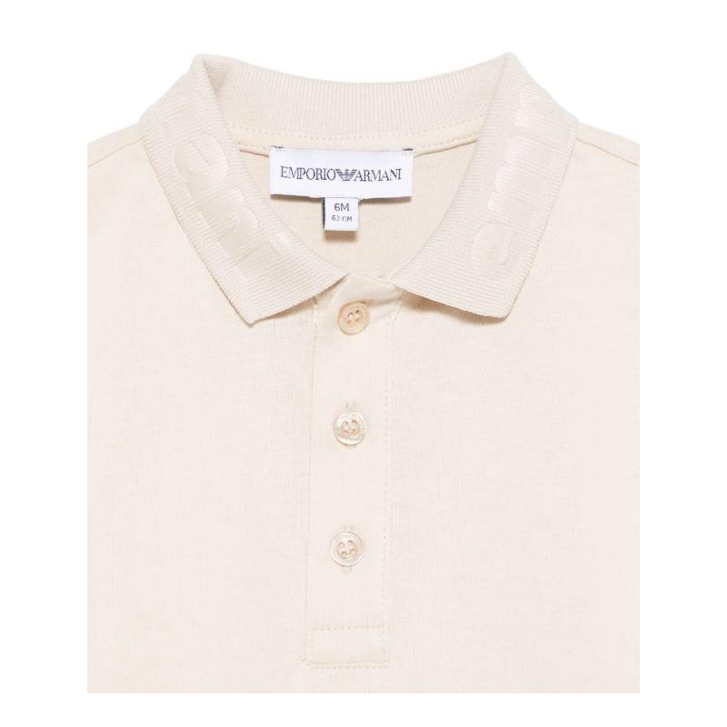 Armani - Baby Boy Short Sleeve Polo Shirt, Oak Image 3