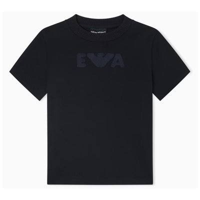 Armani Baby - Boys Logo Short Sleeve Tshirt, Navy Image 1