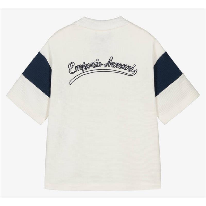 Armani Baby Boys Polo Shirt White Image 2
