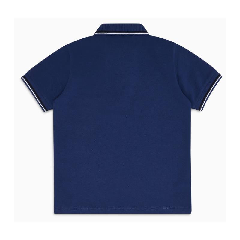 Armani Baby Boys Short Sleeve Polo Shirt, Chambray Image 3