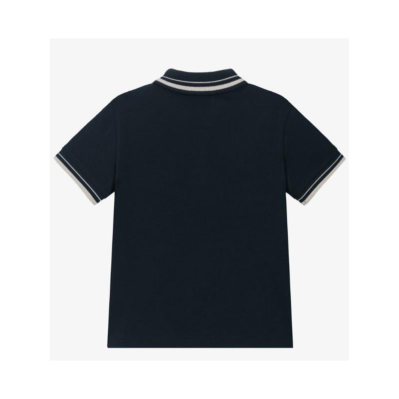 Armani Baby - Boys Short Sleeve Polo Shirt Navy Image 2