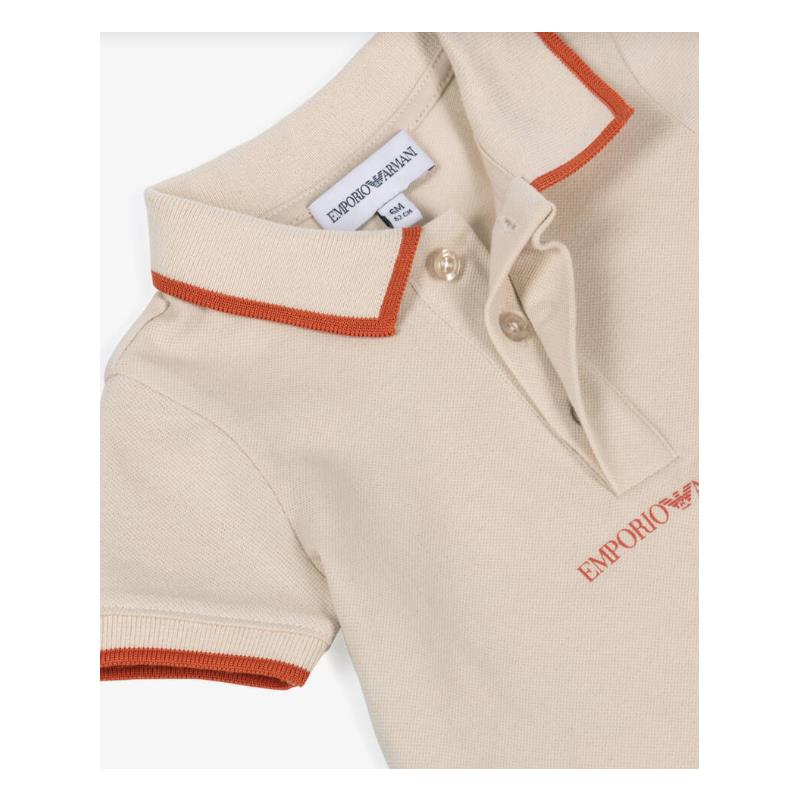 Armani Baby - Boys Short Sleeve Polo Shirt Oak Image 3