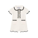 Armani Baby Girl Collared Romper White Image 1