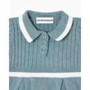 Armani Baby - Girl Short Sleeve Collared Dress, Burnish Image 2