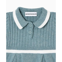 Armani Baby - Girl Short Sleeve Collared Dress, Burnish Image 2