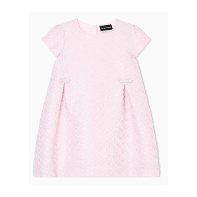 Armani Baby - Girl Short Sleeve Dress With Bows Pink Image 1