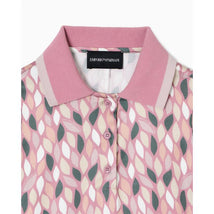 Armani Baby - Girls Short Sleeve Collared Dress, Pink Image 2