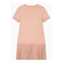 Armani Baby - Girls Short Sleeve Ea Print Pleated Dress Pink Image 3