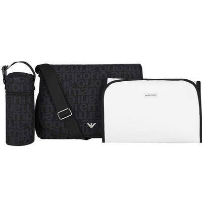 Armani Baby - Navy Logo Baby Changing Bag Image 1