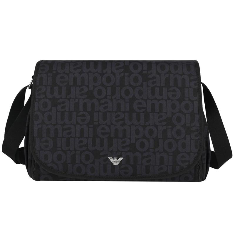 Armani Baby - Navy Logo Baby Changing Bag Image 2
