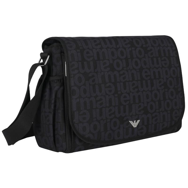 Armani Baby - Navy Logo Baby Changing Bag Image 3