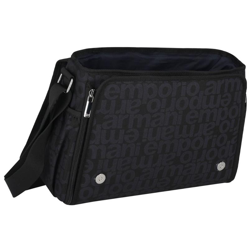 Armani Baby - Navy Logo Baby Changing Bag Image 5
