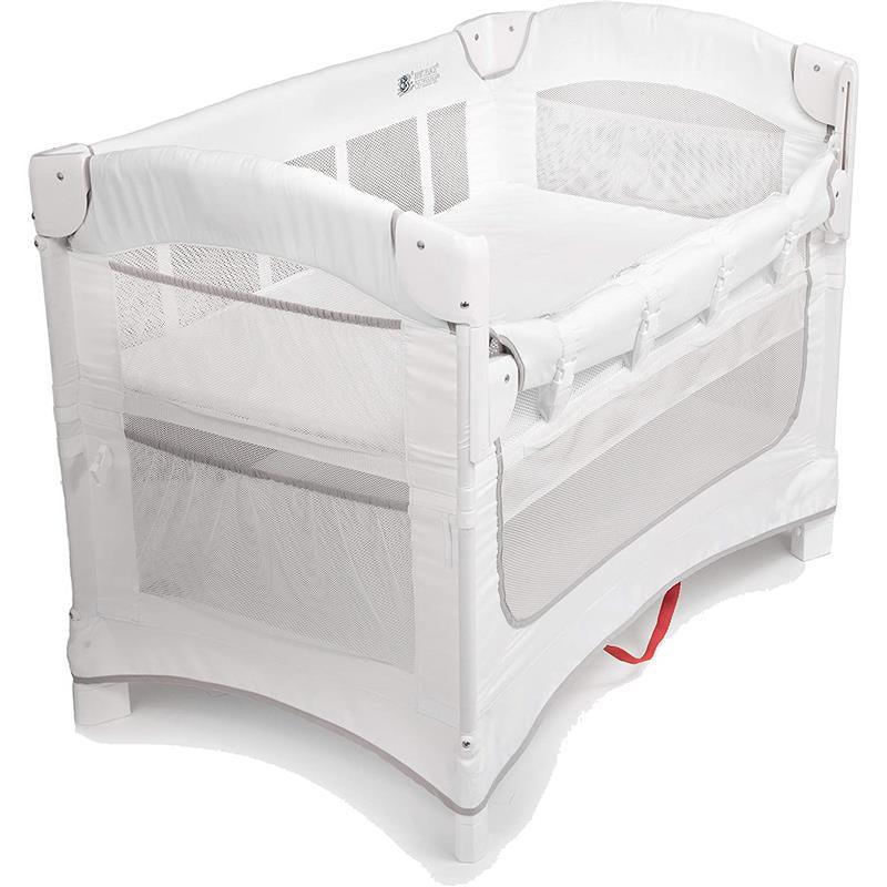 Arms Reach Ideal Ezee - 3 In 1 Solid With Skirt, Co-Sleeper Bassinet, Playard - White Image 6