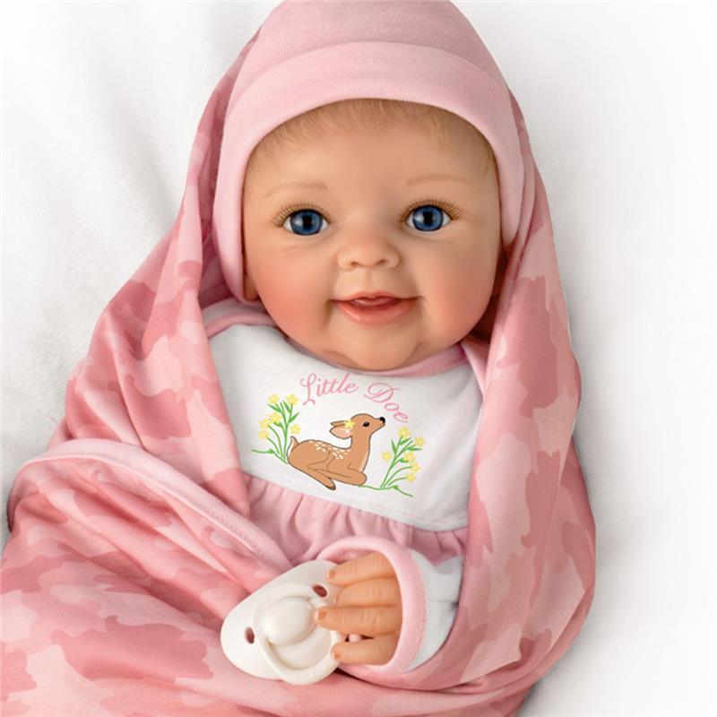 Ashton Drake - Little Doe Deer Themed Lifelike Baby Girl Image 3