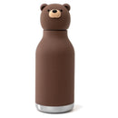 Asobu - Stainless Steel Bottle Silicone Head Brown Bear  Image 1