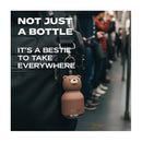 Asobu - Stainless Steel Bottle Silicone Head Mini Brown Bear Image 5