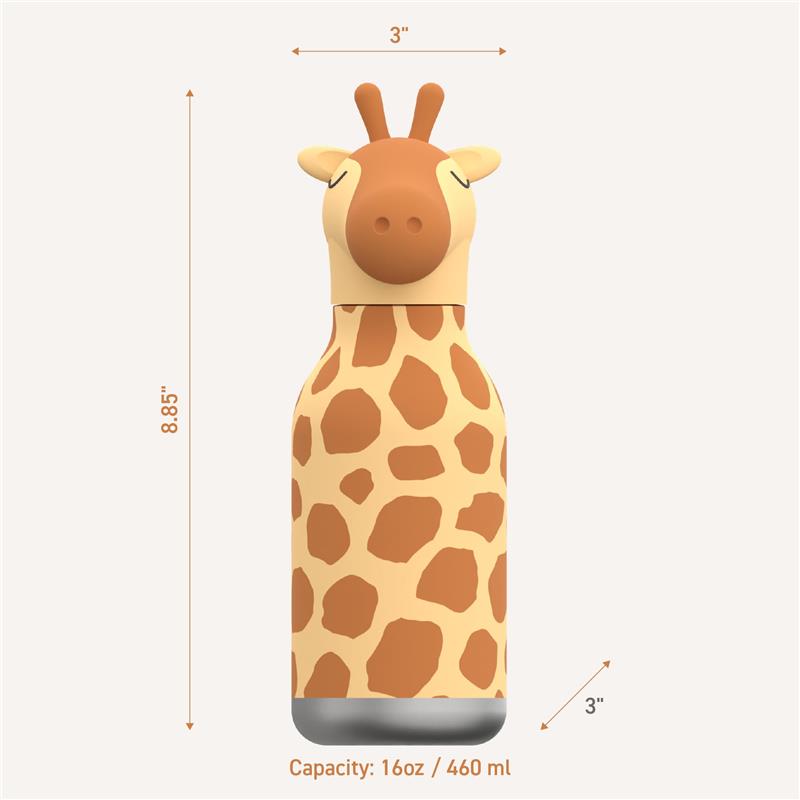 Asobu - Stainless Steel Bottle Silicone Head Giraffe Image 6