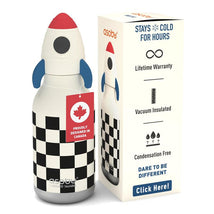 Asobu - Stainless Steel Bottle Silicone Head Rocket Chekers Image 1