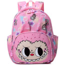 Auraquise - Labubu Print Large Zipper Backpack Back To School Bag Kindergarten Gift Hot Pink Image 1
