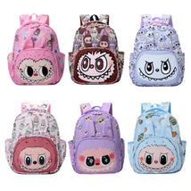 Auraquise - Labubu Print Large Zipper Backpack Back To School Bag Kindergarten Gift Hot Pink Image 2