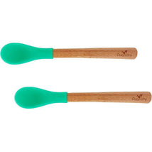 Avanchy Bamboo Infant Feeding Spoon Set, Green Image 1