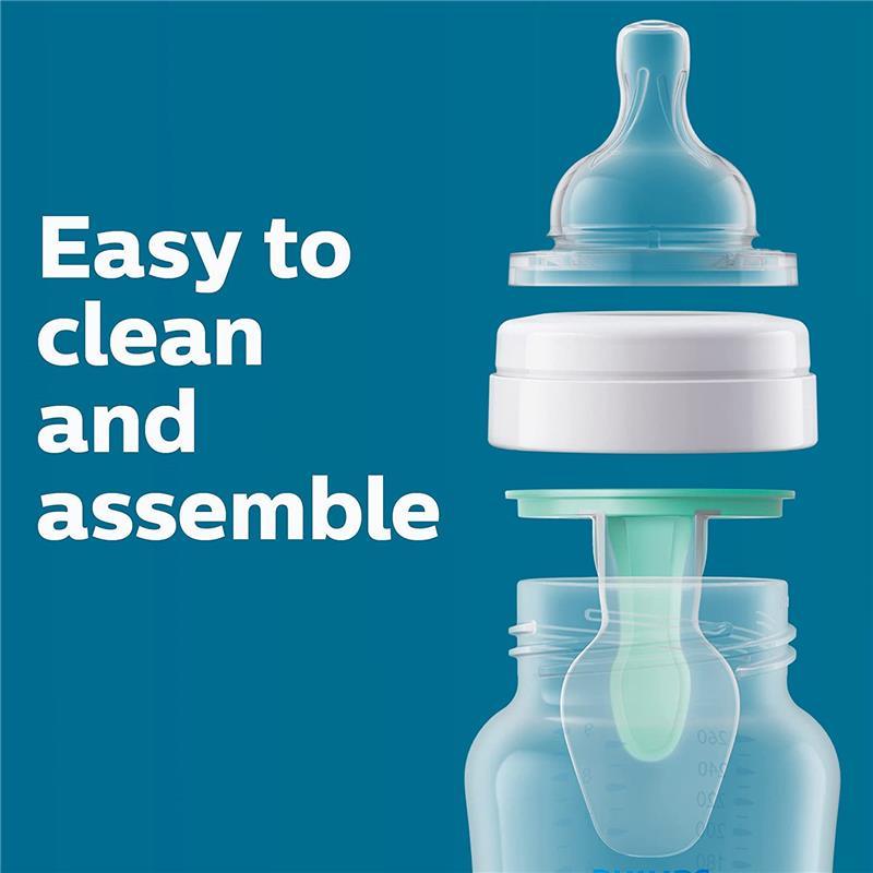 Avent - 1Pk Anti-Colic Baby Bottle With Airfree Vent, 4Oz, Clear Image 6