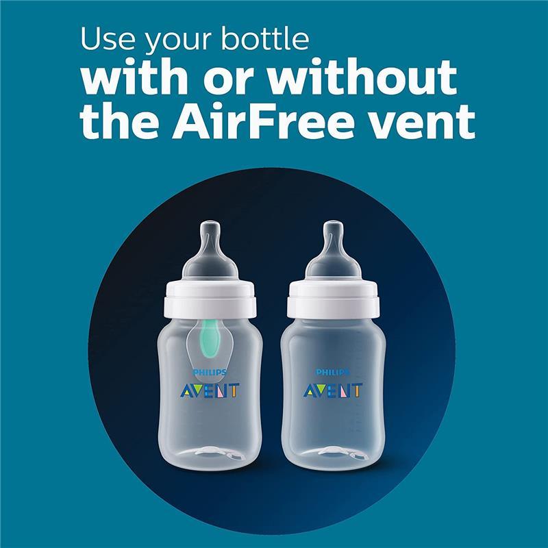 Avent - 1Pk Anti-Colic Baby Bottle With Airfree Vent, 4Oz, Clear Image 8