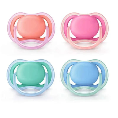 Avent 2 Pack New Ultra Air Pacifier 6-18M Mixed Case - Colors May Vary Image 1