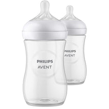 Avent - 2Pk Natural Baby Bottle With Natural Response Nipple, Clear, 11Oz Image 1