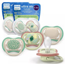 Avent 2Pk Ultra Air Pacifier 6-18M, Leopard Print/Tropical Mix Image 1
