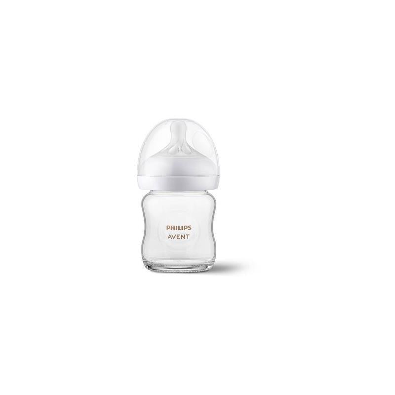 Avent - 3Pk Glass Natural Baby Bottle With Natural Response Nipple, 4Oz Image 7